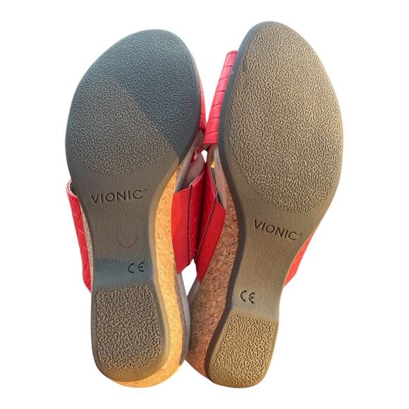 Vionic Leticia Sandals Color Poppy Size 9 - Picture 4 of 7